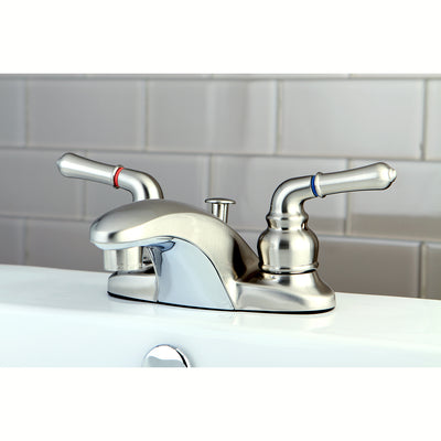 Elements of Design EB628 4-Inch Centerset Bathroom Faucet, Brushed Nickel