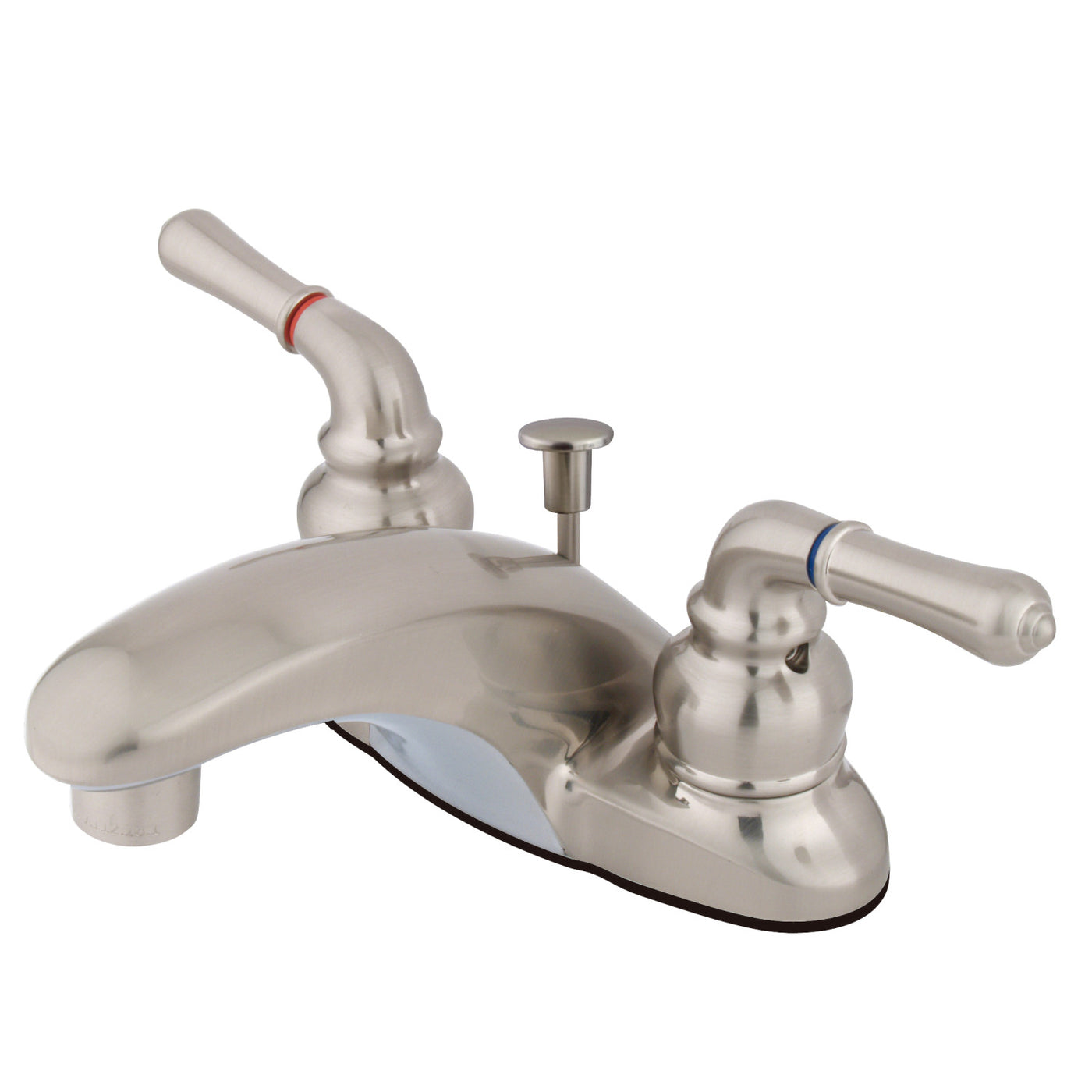 Elements of Design EB628 4-Inch Centerset Bathroom Faucet, Brushed Nickel