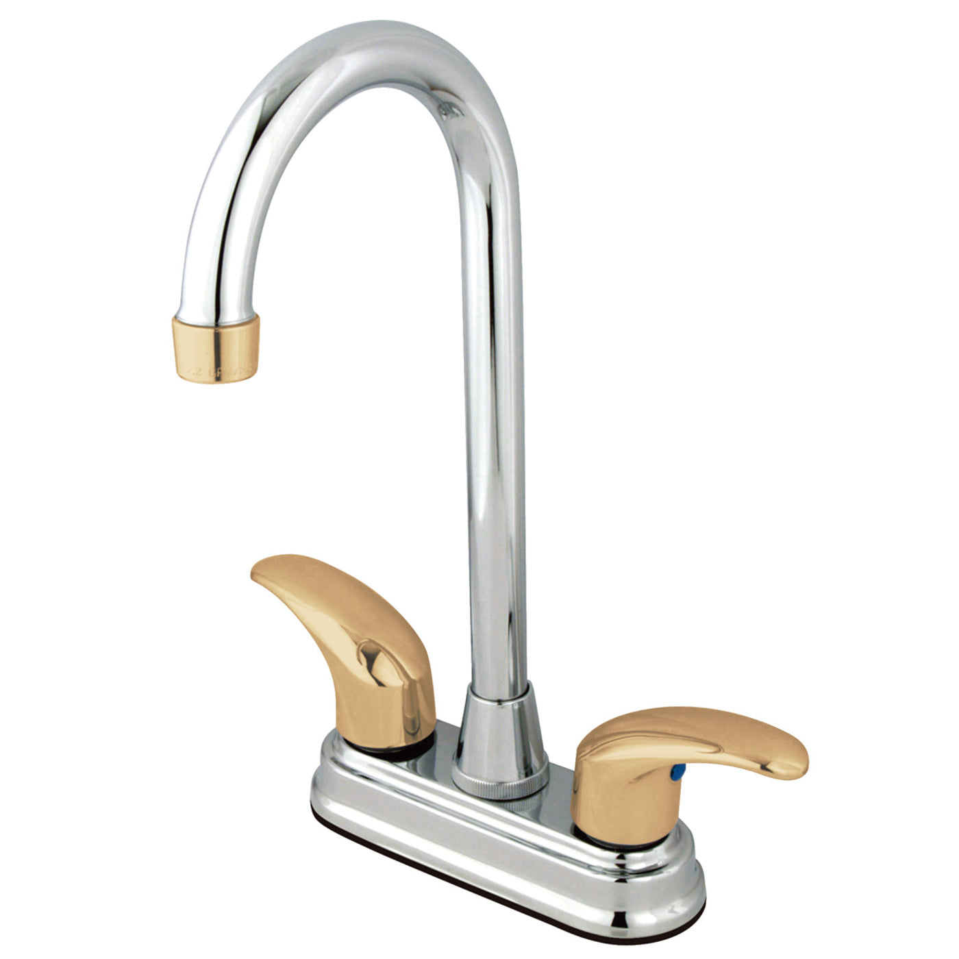 Elements of Design EB6494LL Bar Faucet, Polished Chrome/Polished Brass