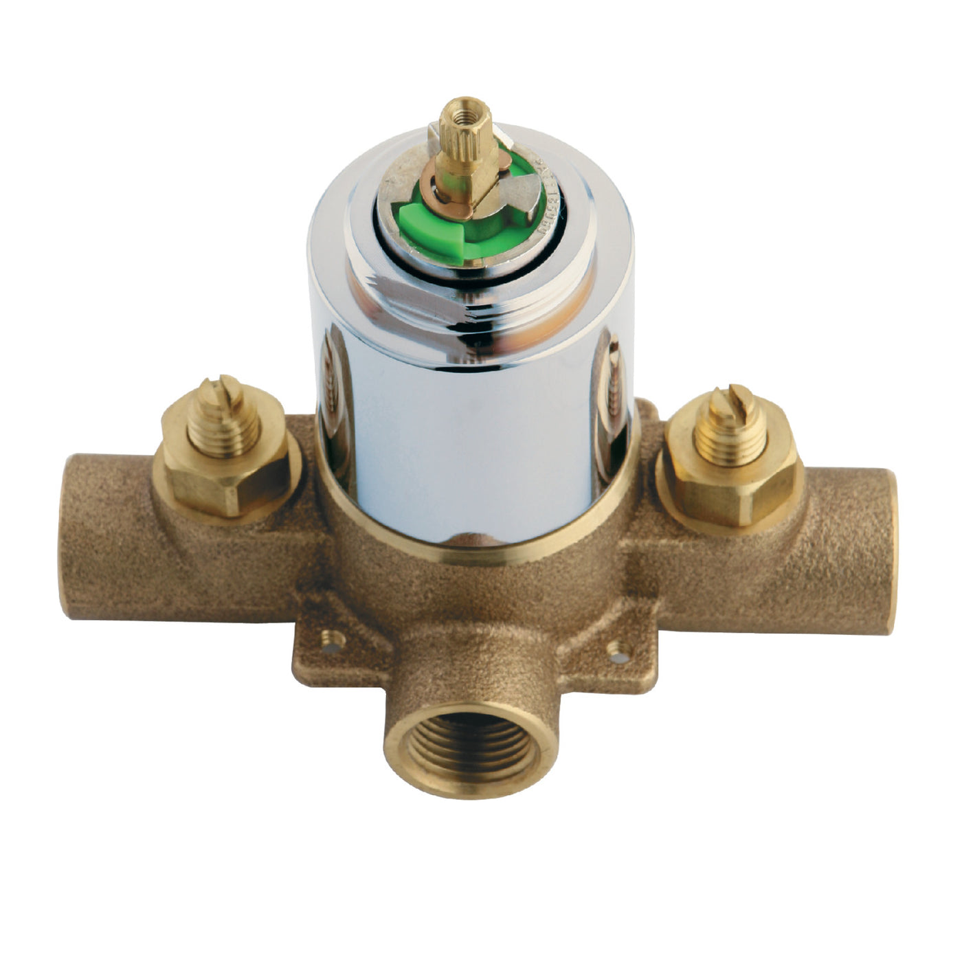 Elements of Design EB651V Pressure Balanced Rough-In Tub and Shower Valve with Stops, Polished Chrome