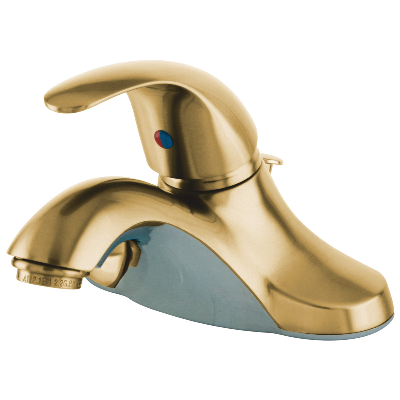 Elements of Design EB6542LL Single-Handle 4-Inch Centerset Bathroom Faucet, Polished Brass