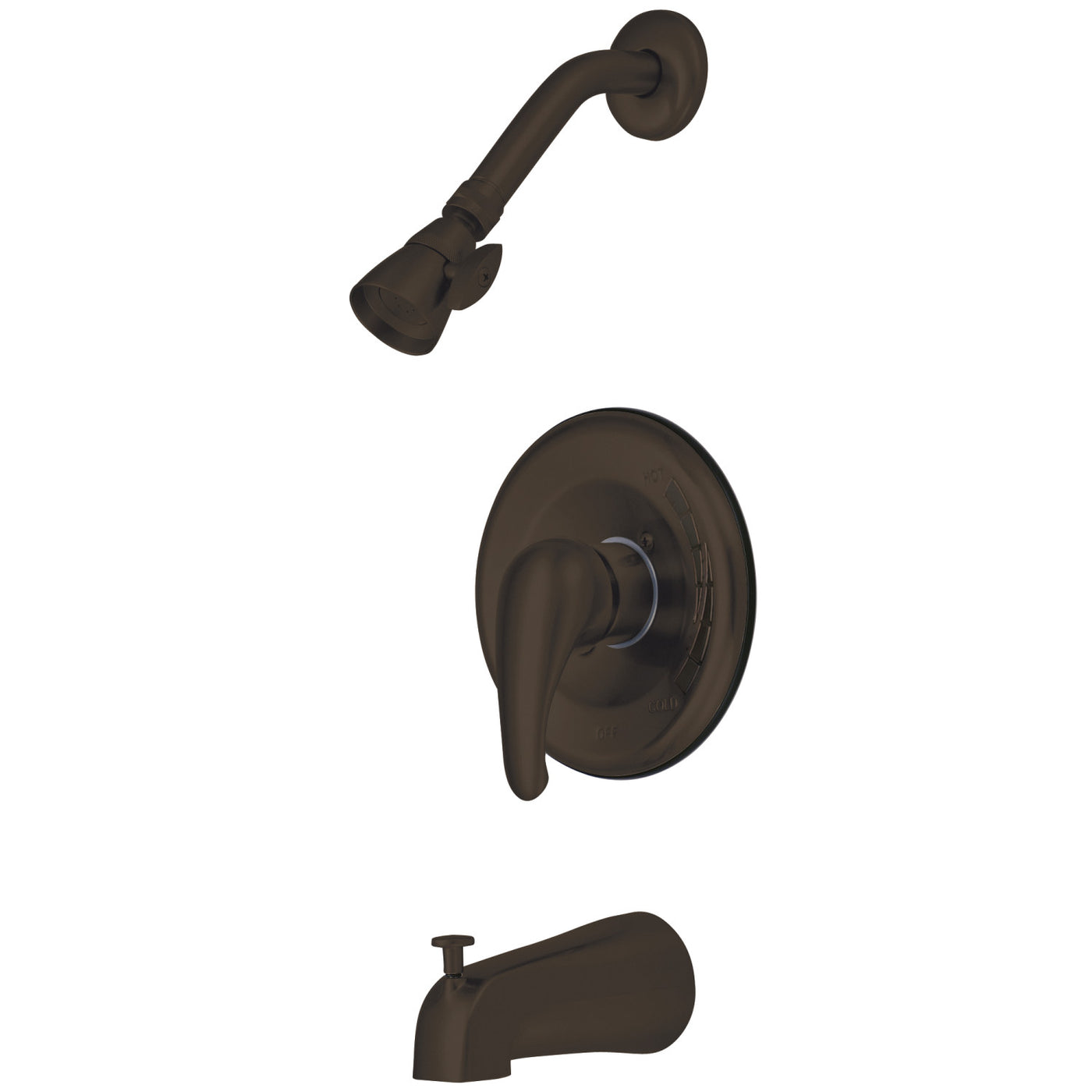 Elements of Design EB655T Tub and Shower Trim Only, Oil Rubbed Bronze