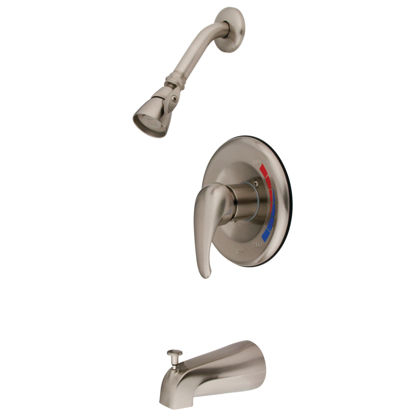 Elements of Design EB658T Tub and Shower Trim Only, Brushed Nickel