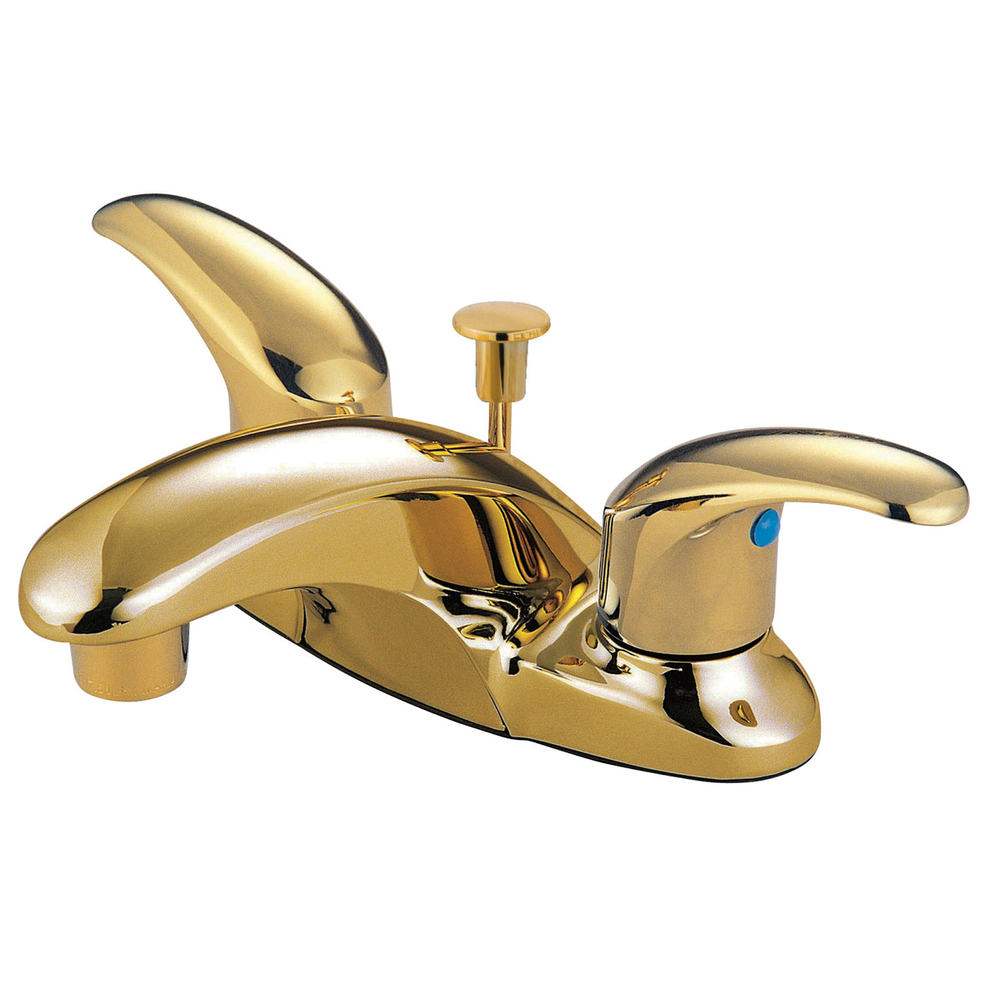 Elements of Design EB6622LL 4-Inch Centerset Bathroom Faucet, Polished Brass
