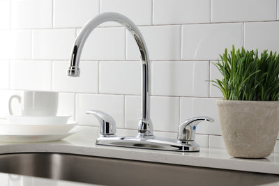 Elements of Design EB6791LLLS 8-Inch Centerset Kitchen Faucet, Polished Chrome
