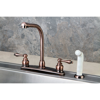Elements of Design EB716AL Centerset Kitchen Faucet, Antique Copper