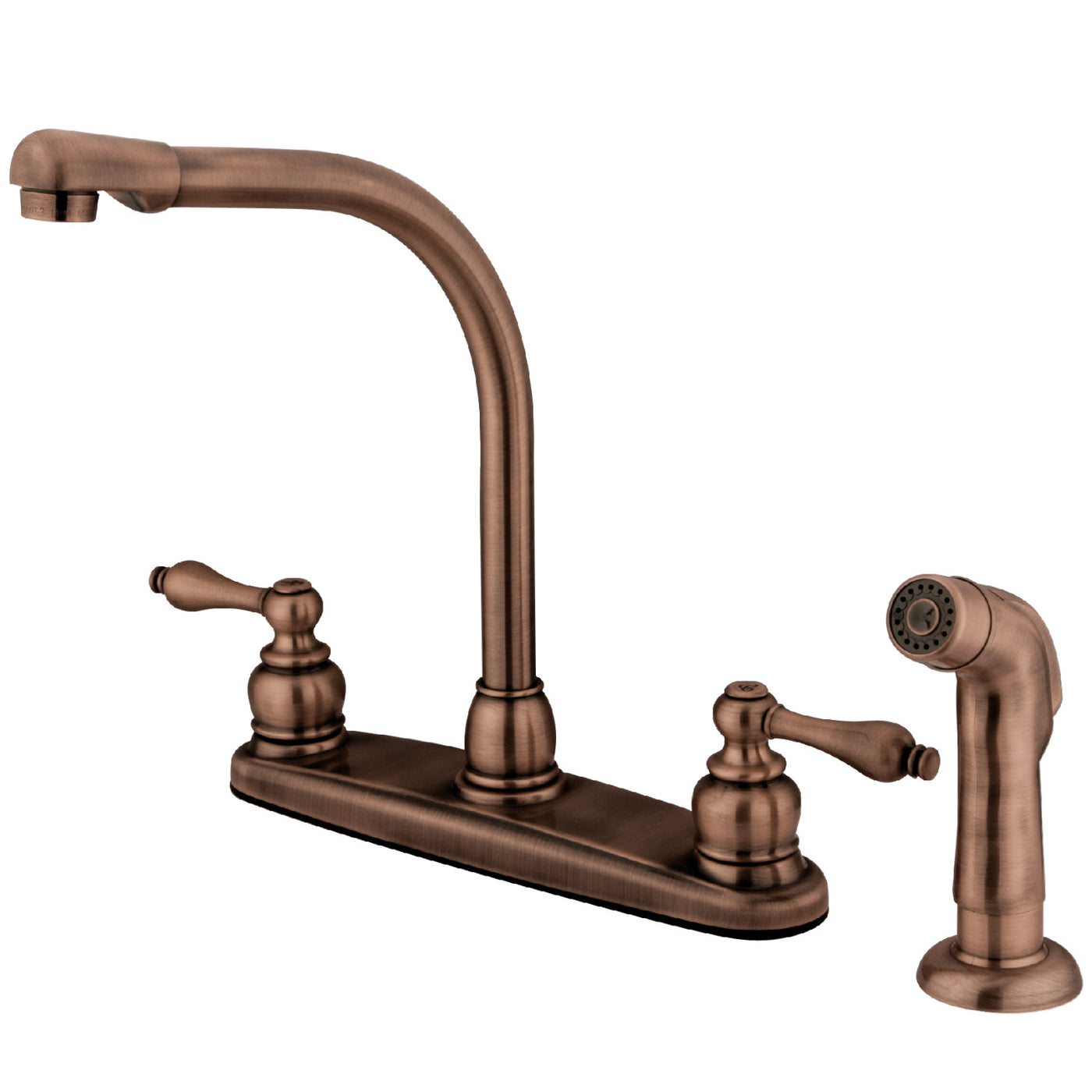 Elements of Design EB716ALSP Centerset Kitchen Faucet, Antique Copper