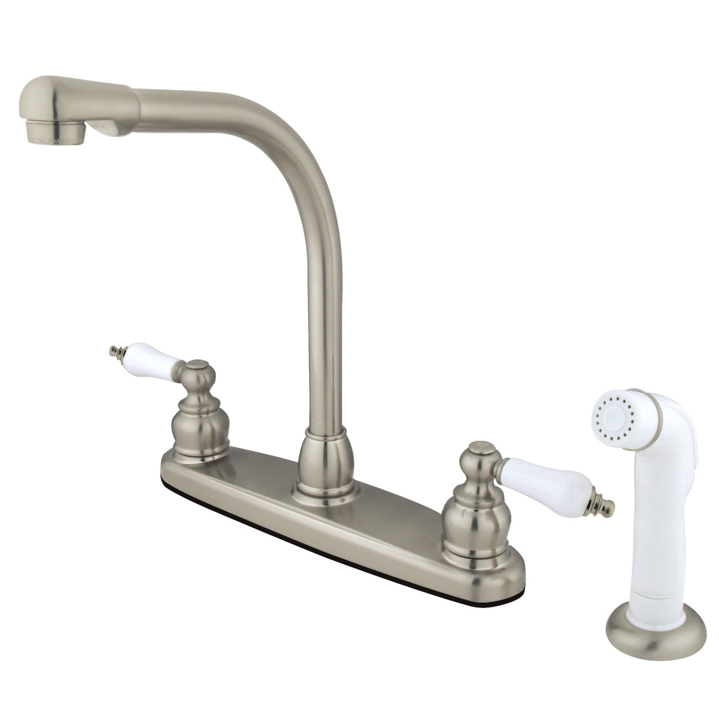 Elements of Design EB718 Centerset Kitchen Faucet, Brushed Nickel