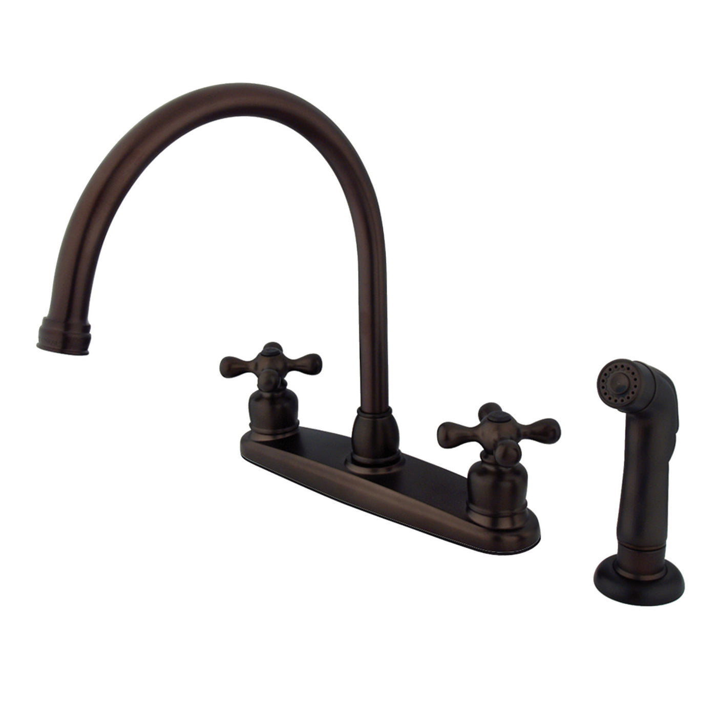 Elements of Design EB725AXSP 8-Inch Centerset Kitchen Faucet, Oil Rubbed Bronze