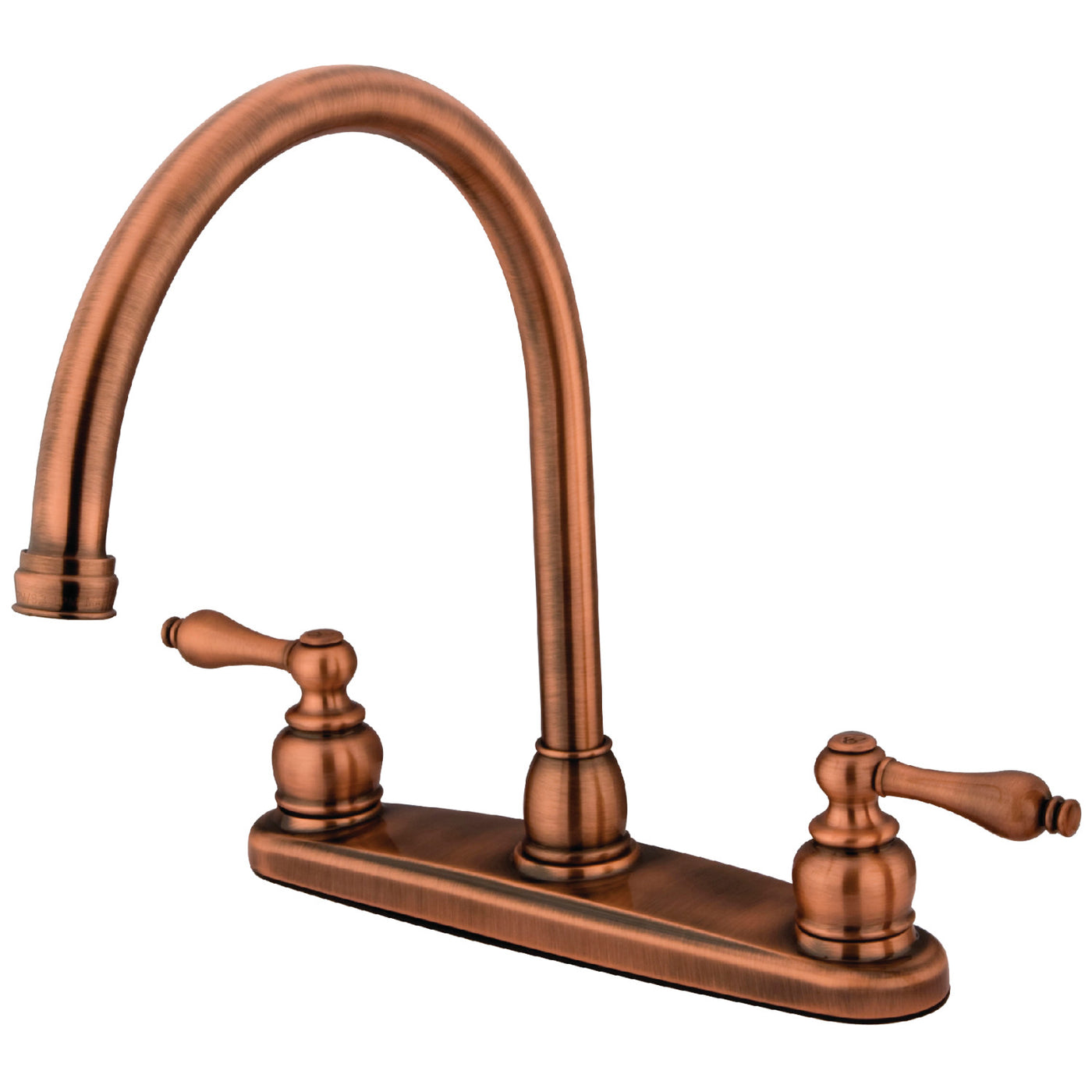 Elements of Design EB726ALLS 8-Inch Centerset Kitchen Faucet, Antique Copper