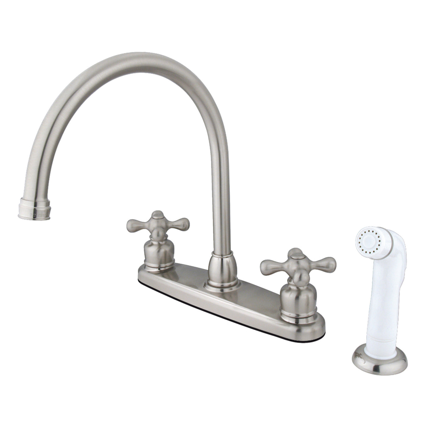 Elements of Design EB728AX Centerset Kitchen Faucet, Brushed Nickel