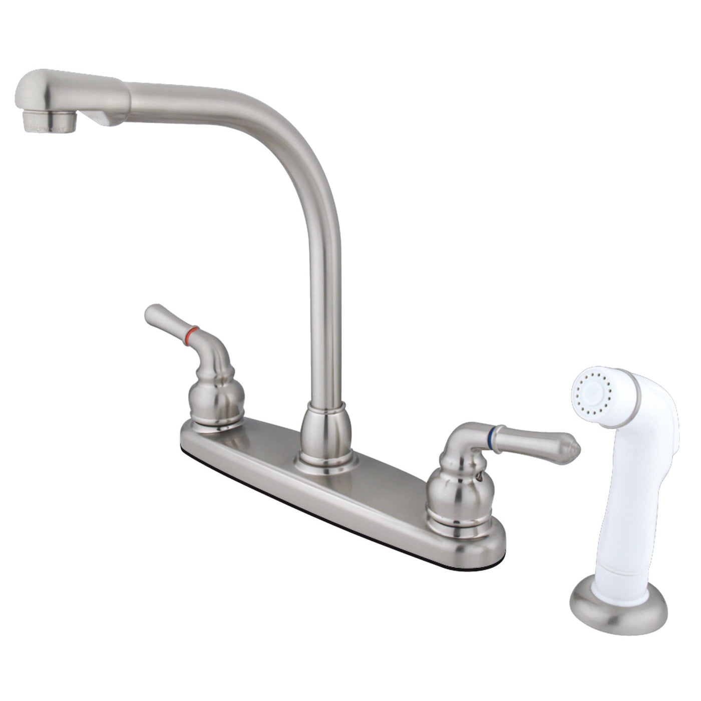 Elements of Design EB758 8-Inch Centerset Kitchen Faucet, Brushed Nickel