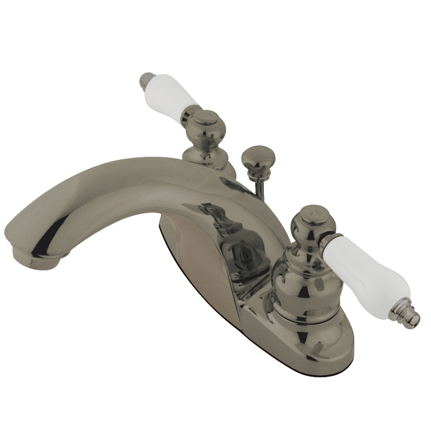 Elements of Design EB7648PL 4-Inch Centerset Bathroom Faucet, Brushed Nickel