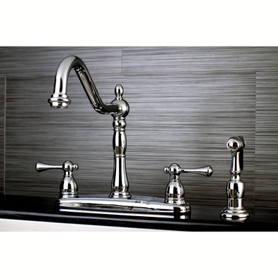 Elements of Design EB7751BLBS Centerset Kitchen Faucet, Polished Chrome