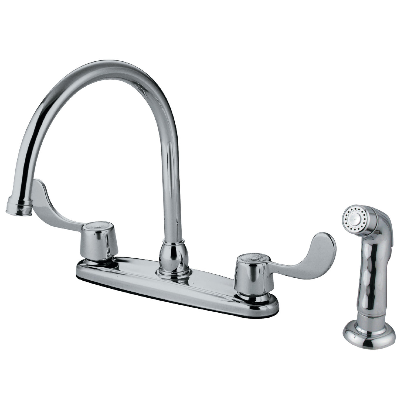 Elements of Design EB782SP 8-Inch Centerset Kitchen Faucet, Polished Chrome