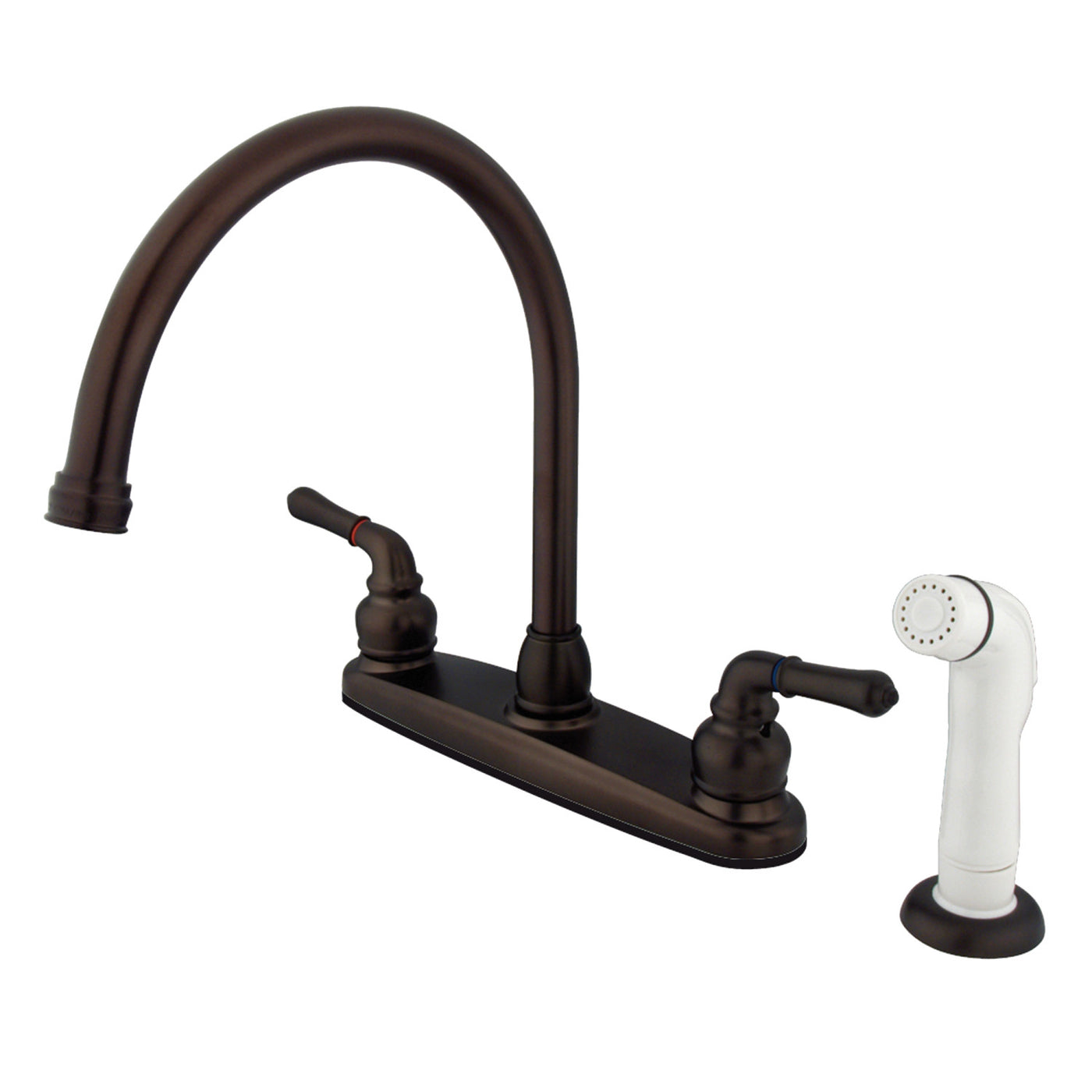 Elements of Design EB795 8-Inch Centerset Kitchen Faucet, Oil Rubbed Bronze