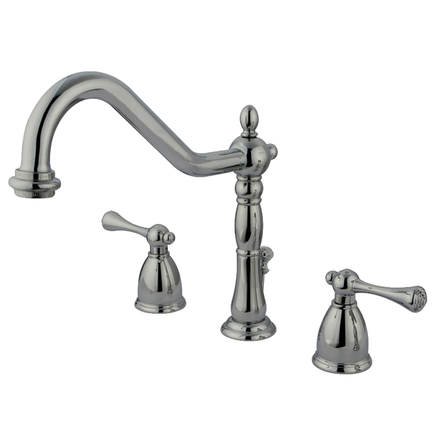 Elements of Design EB7971BL Widespread Bathroom Faucet with Retail Pop-Up, Polished Chrome