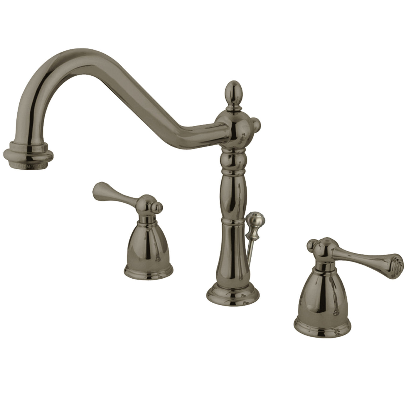 Elements of Design EB7978BL Widespread Bathroom Faucet with Retail Pop-Up, Brushed Nickel