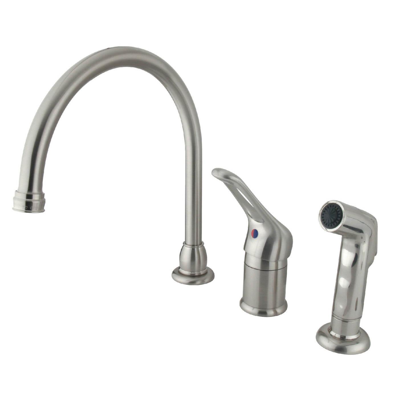 Elements of Design EB818 Single-Handle Widespread Kitchen Faucet Combo, Brushed Nickel