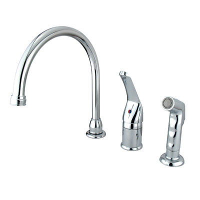 Elements of Design EB821 Single-Handle Widespread Kitchen Faucet Combo, Polished Chrome
