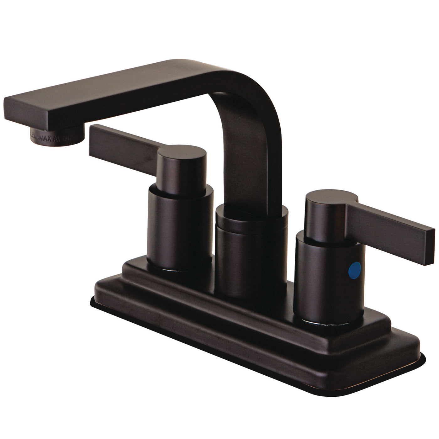 Elements of Design EB8465NDL 4-Inch Centerset Bathroom Faucet with Push Pop-Up, Oil Rubbed Bronze
