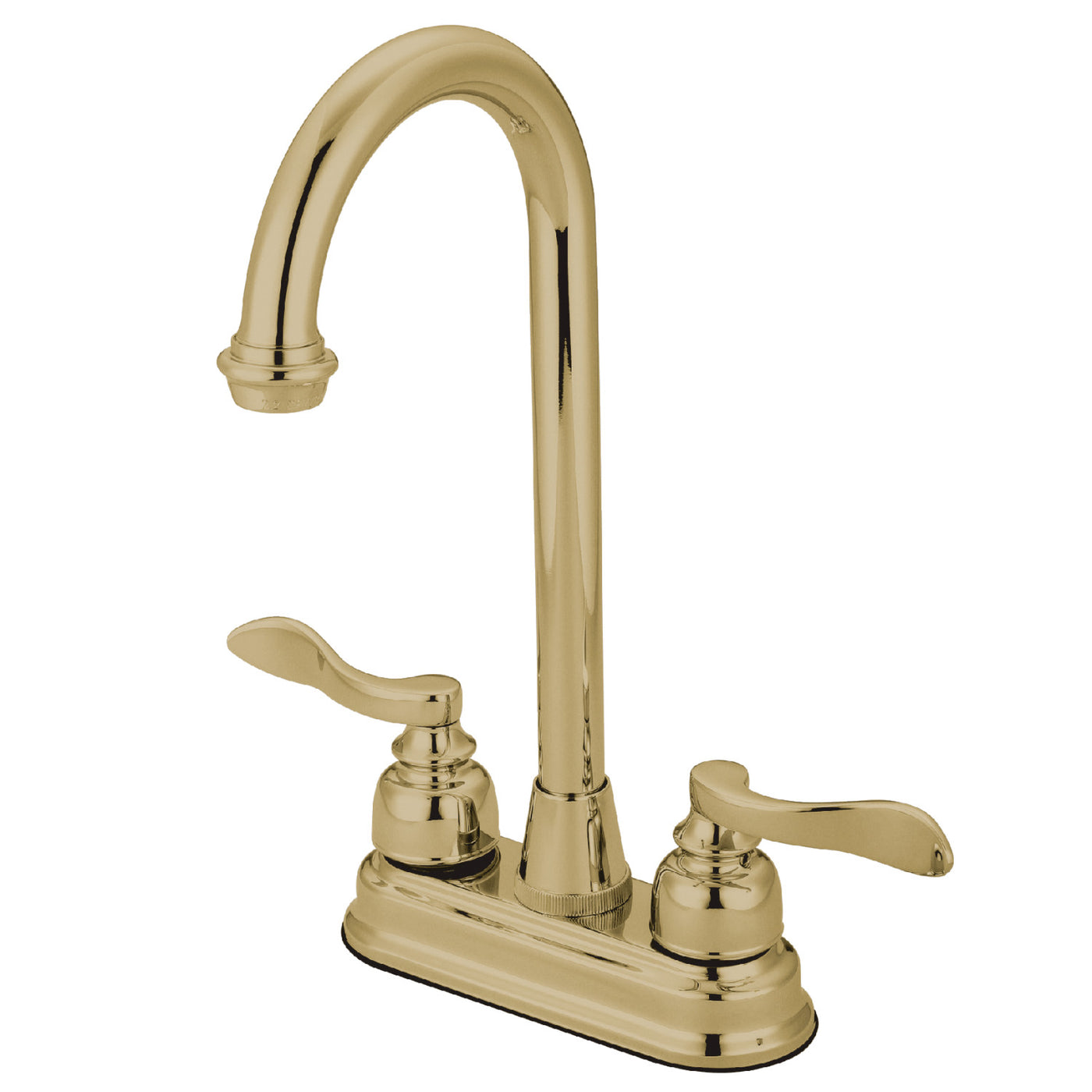 Elements of Design EB8492NFL 4-Inch Centerset Bar Faucet, Polished Brass