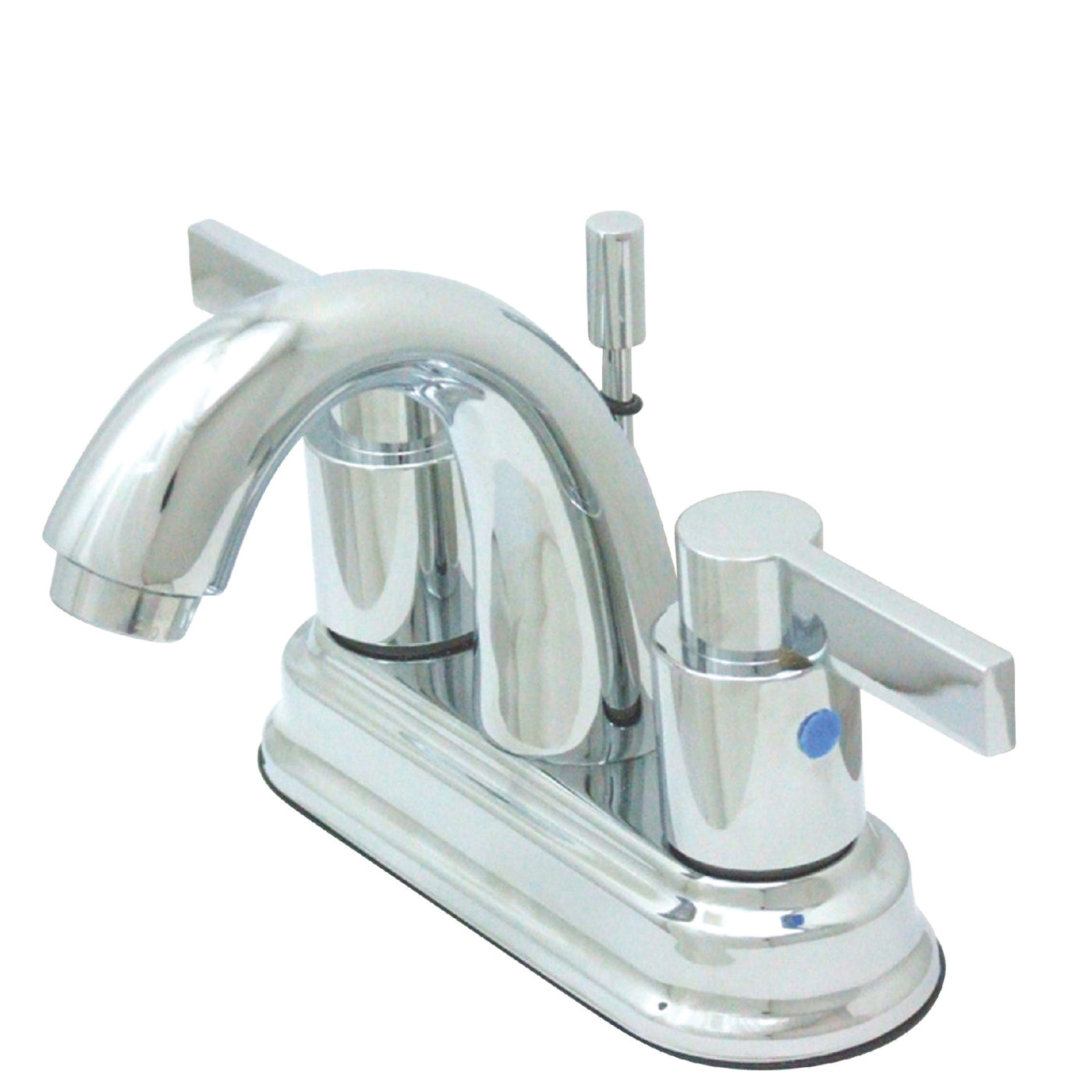 Elements of Design EB8611NDL 4-Inch Centerset Bathroom Faucet with Retail Pop-Up, Polished Chrome