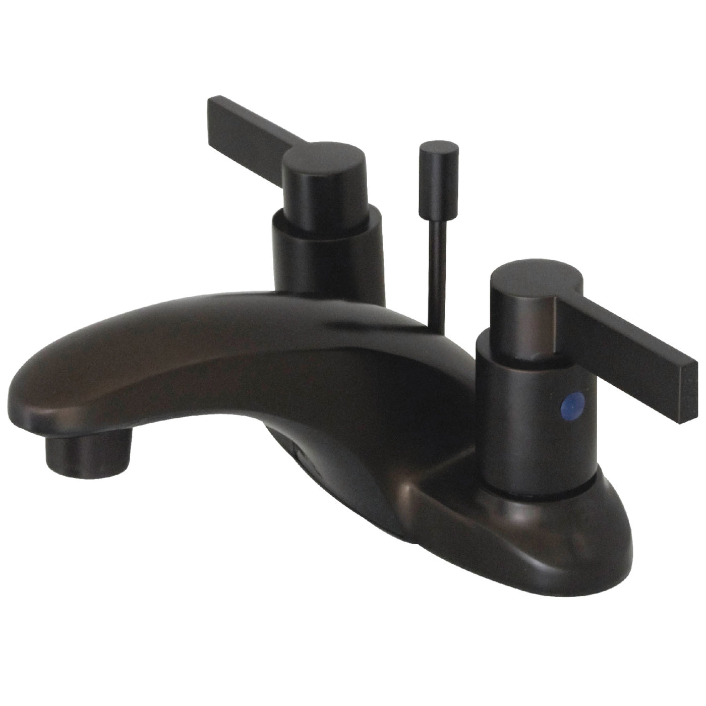Elements of Design EB8625NDL 4-Inch Centerset Bathroom Faucet with Retail Pop-Up, Oil Rubbed Bronze
