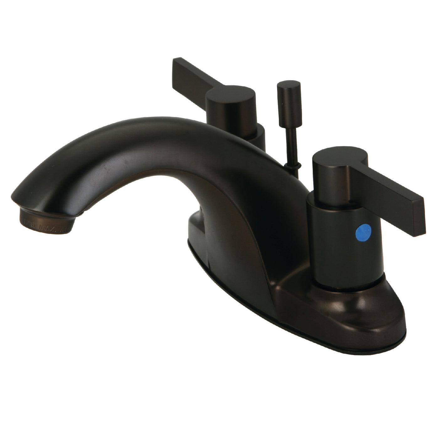 Elements of Design EB8645NDL 4-Inch Centerset Bathroom Faucet with Retail Pop-Up, Oil Rubbed Bronze