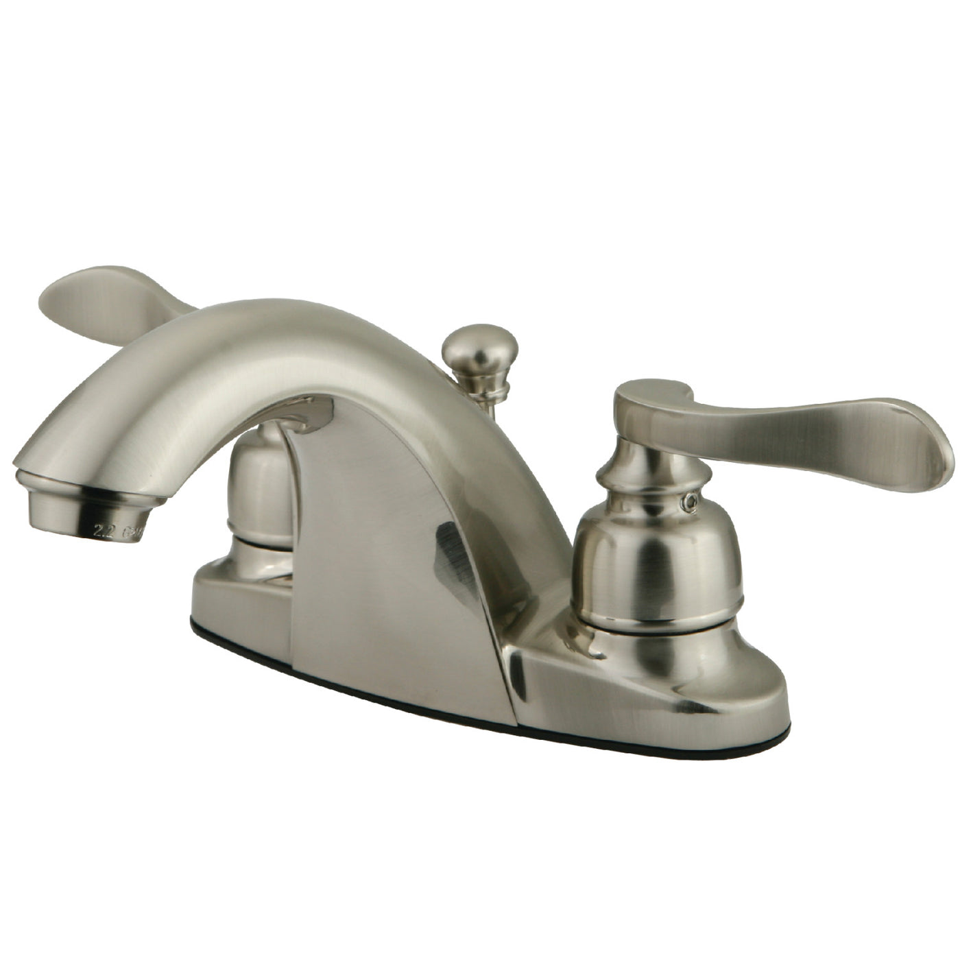 Elements of Design EB8648NFL 4-Inch Centerset Bathroom Faucet with Retail Pop-Up, Brushed Nickel