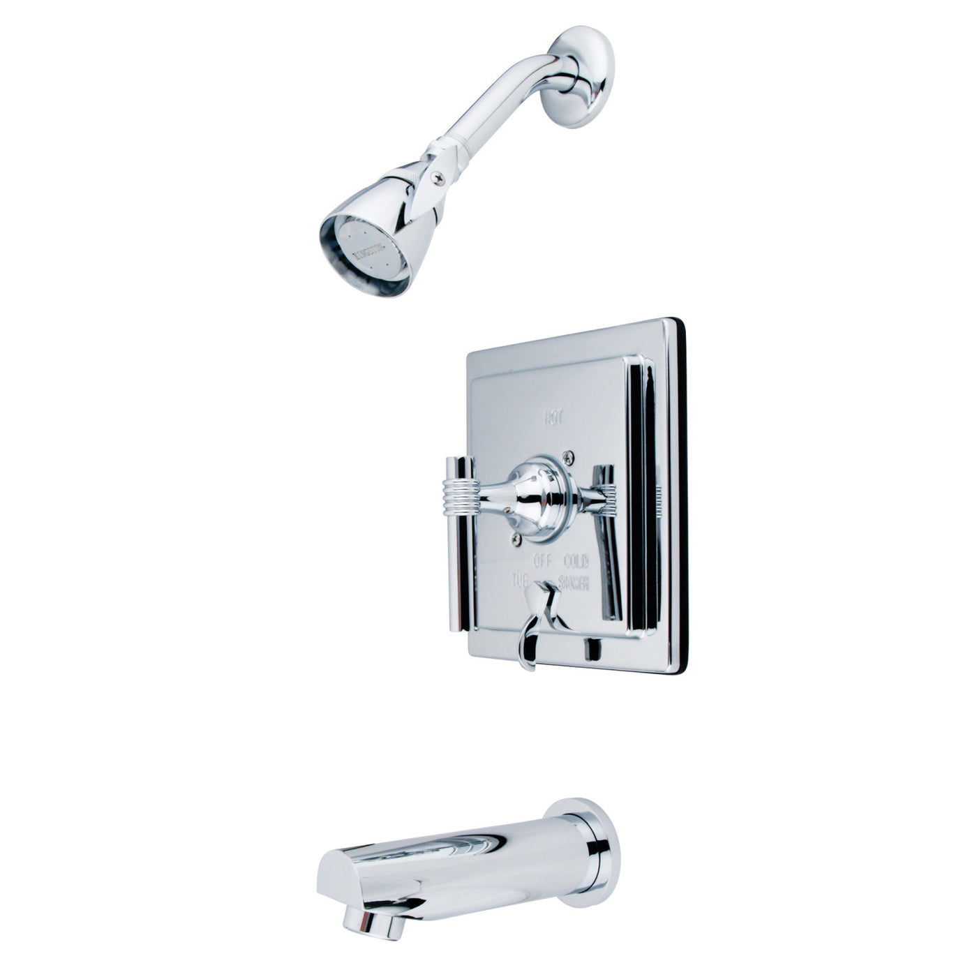 Elements of Design EB86510ML Tub and Shower Faucet, Polished Chrome