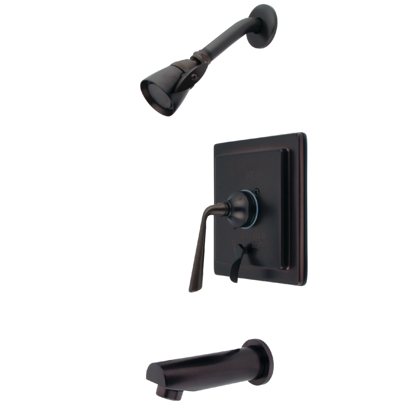 Elements of Design EB86550ZL Tub and Shower Faucet with Diverter, Oil Rubbed Bronze