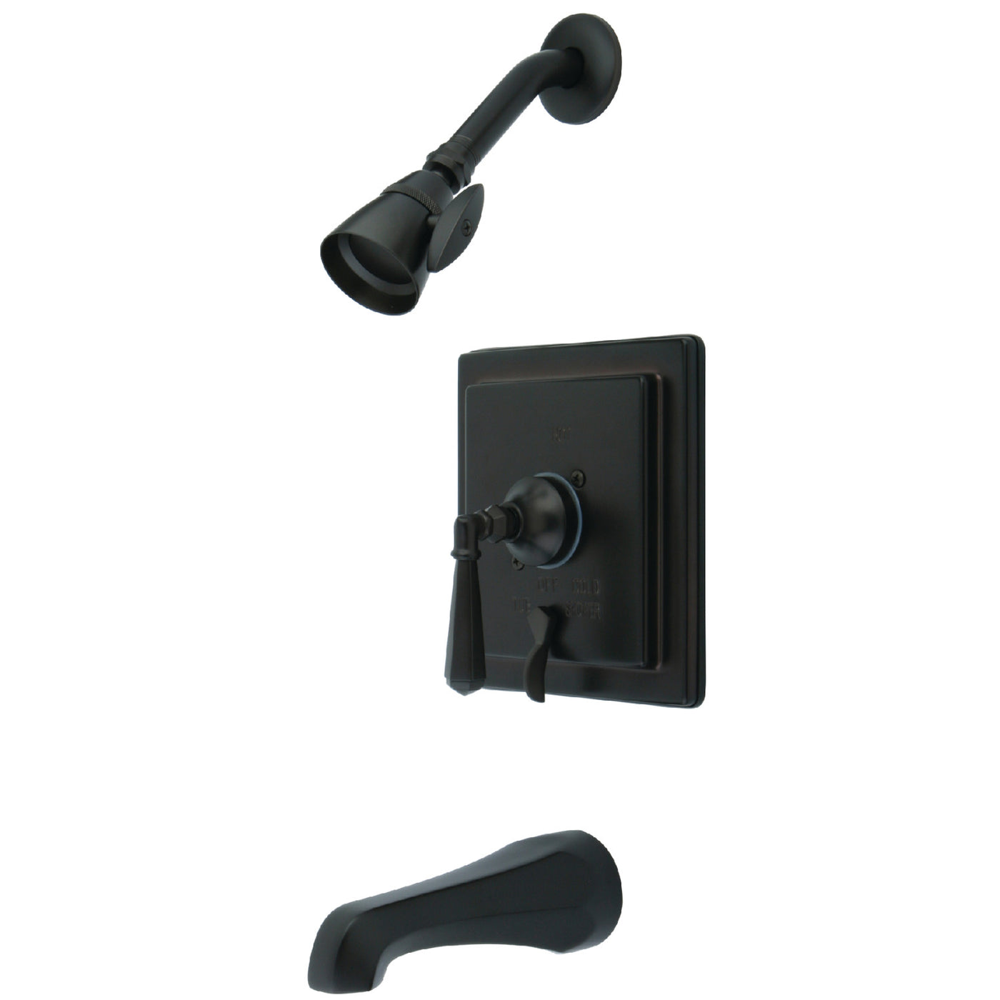 Elements of Design EB86554HL Tub and Shower Faucet with Diverter, Oil Rubbed Bronze