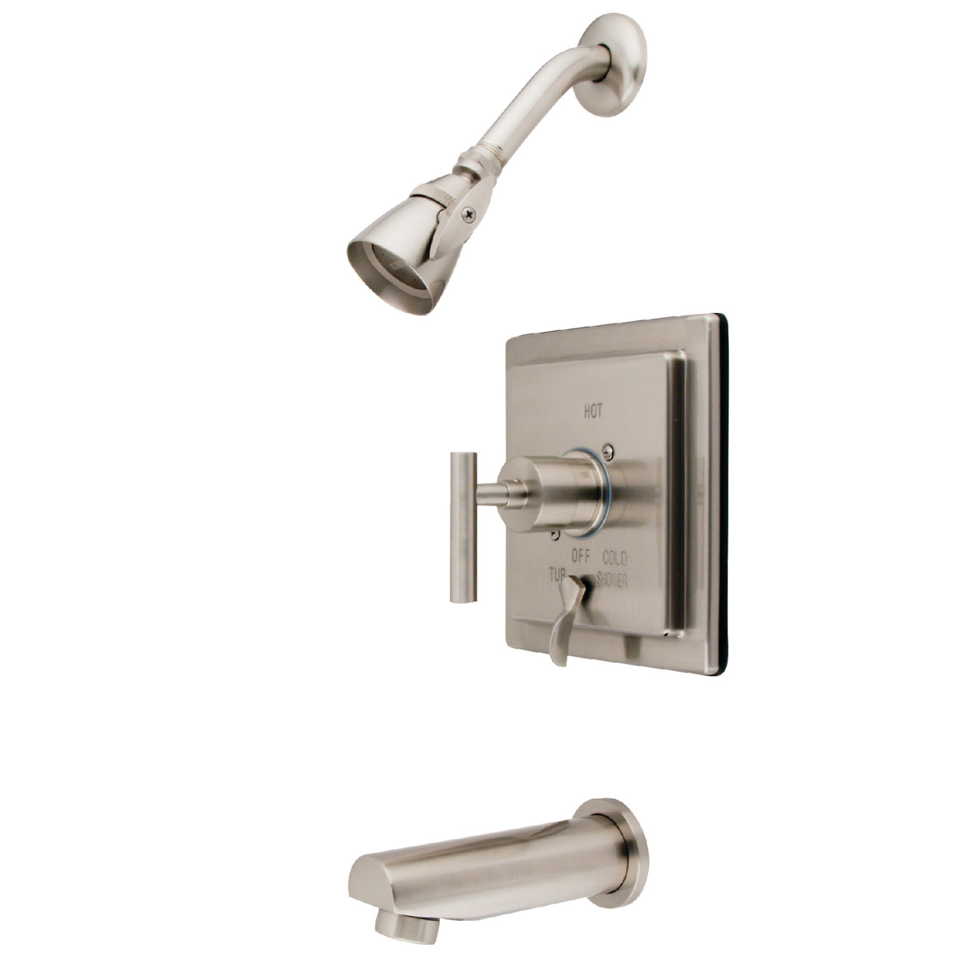 Elements of Design EB86580CML Single-Handle Tub and Shower Faucet, Brushed Nickel