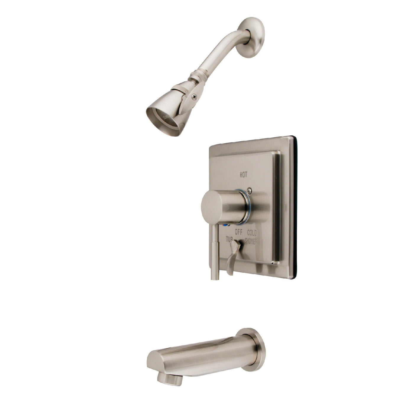 Elements of Design EB86580DL Single-Handle Tub and Shower Faucet, Brushed Nickel