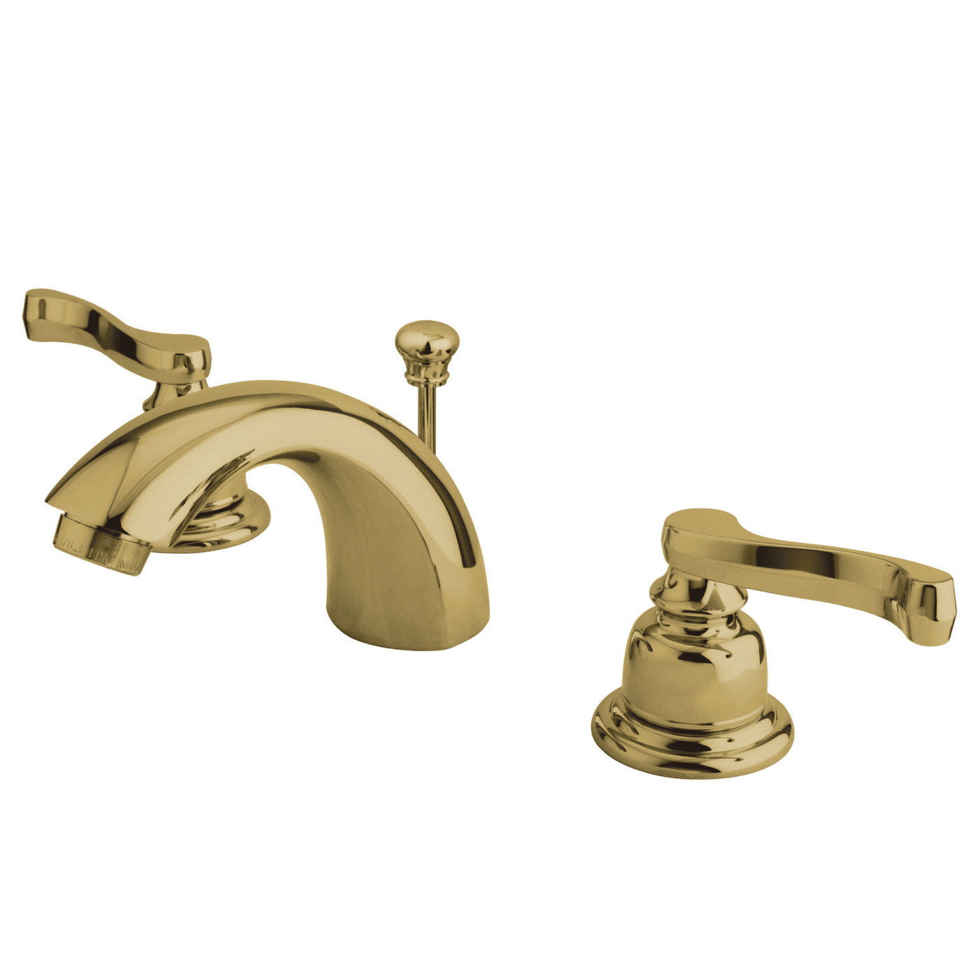Elements of Design EB8952FL Mini-Widespread Bathroom Faucet, Polished Brass