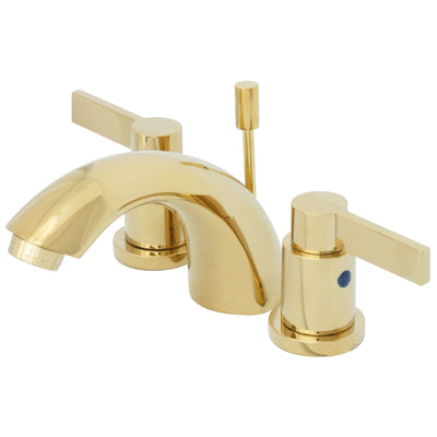 Elements of Design EB8952NDL Mini-Widespread Bathroom Faucet, Polished Brass