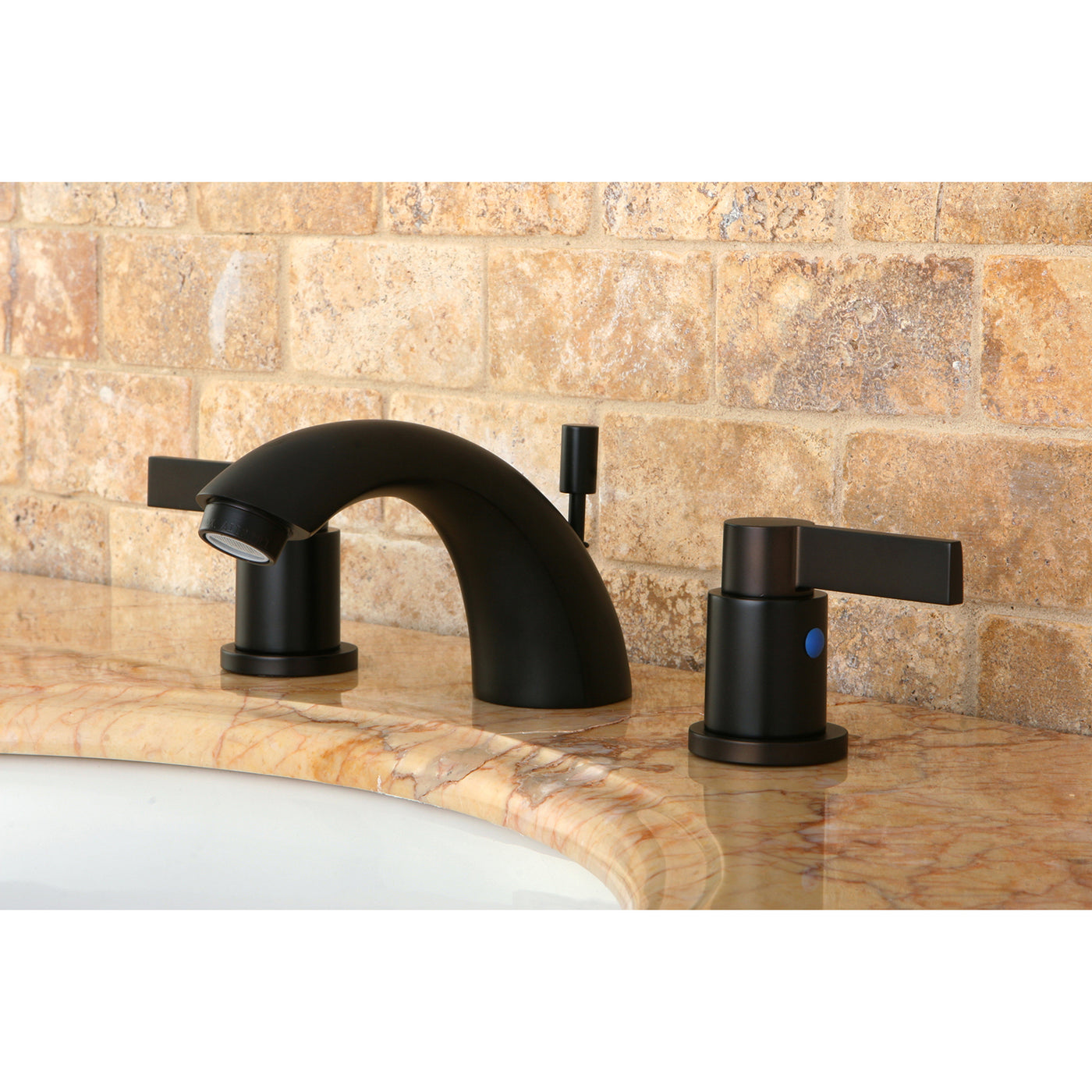 Elements of Design EB8955NDL Mini-Widespread Bathroom Faucet, Oil Rubbed Bronze