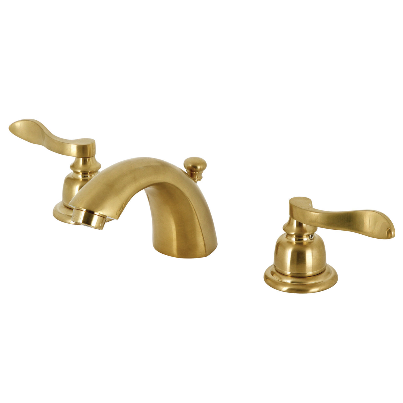 Elements of Design EB8957FL Mini-Widespread Bathroom Faucet, Brushed Brass