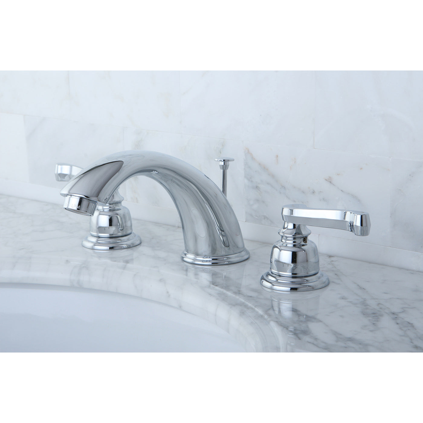 Elements of Design EB8961FL Widespread Bathroom Faucet with Retail Pop-Up, Polished Chrome