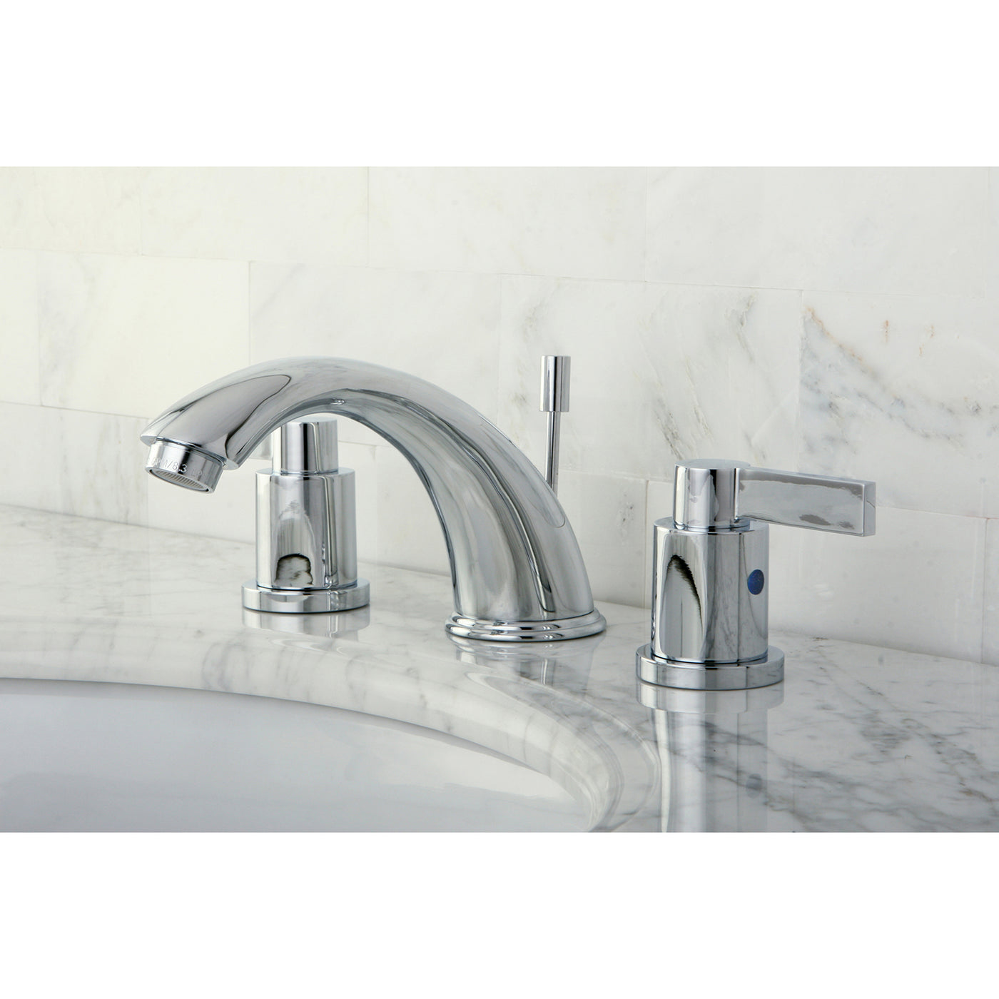Elements of Design EB8961NDL Widespread Bathroom Faucet with Retail Pop-Up, Polished Chrome