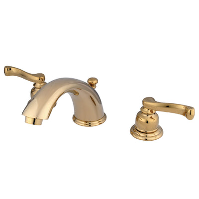 Elements of Design EB8962FL Widespread Bathroom Faucet with Retail Pop-Up, Polished Brass