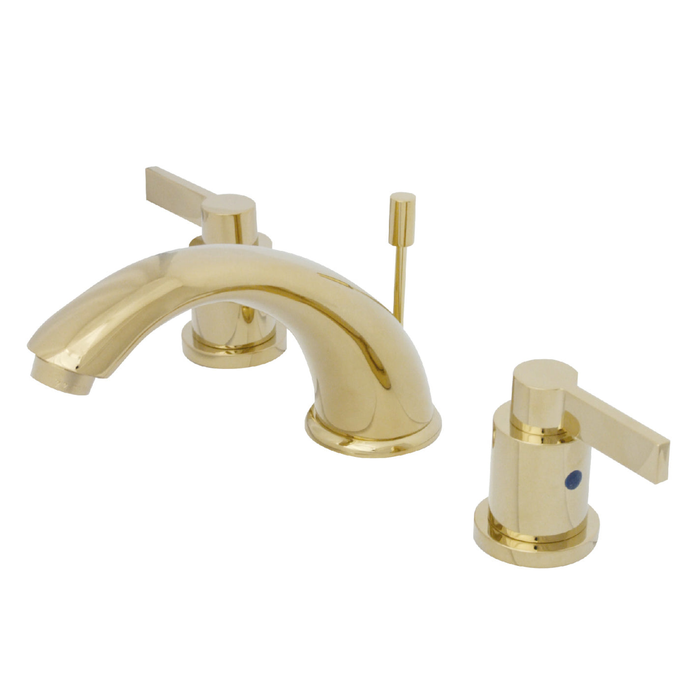 Elements of Design EB8962NDL Widespread Bathroom Faucet with Retail Pop-Up, Polished Brass