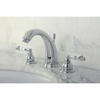 Elements of Design EB8981NFL Widespread Bathroom Faucet with Retail Pop-Up, Polished Chrome