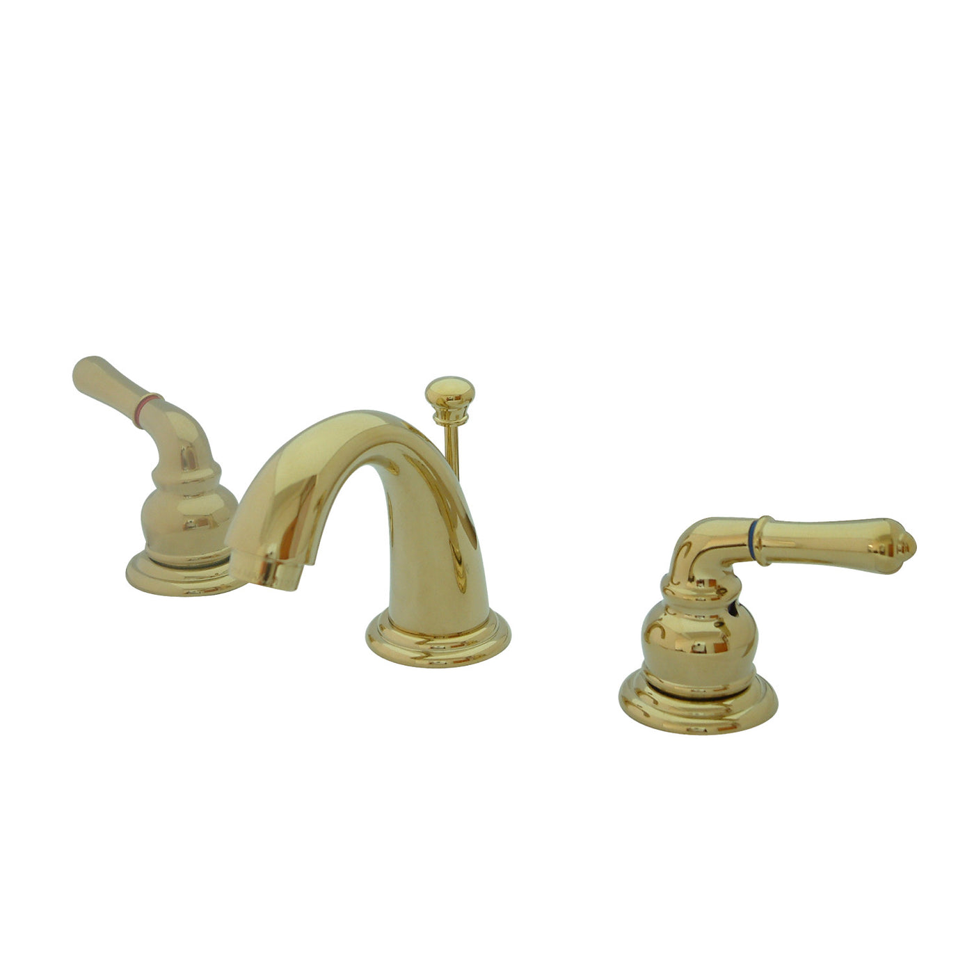 Elements of Design EB912 Widespread Bathroom Faucet with Retail Pop-Up, Polished Brass