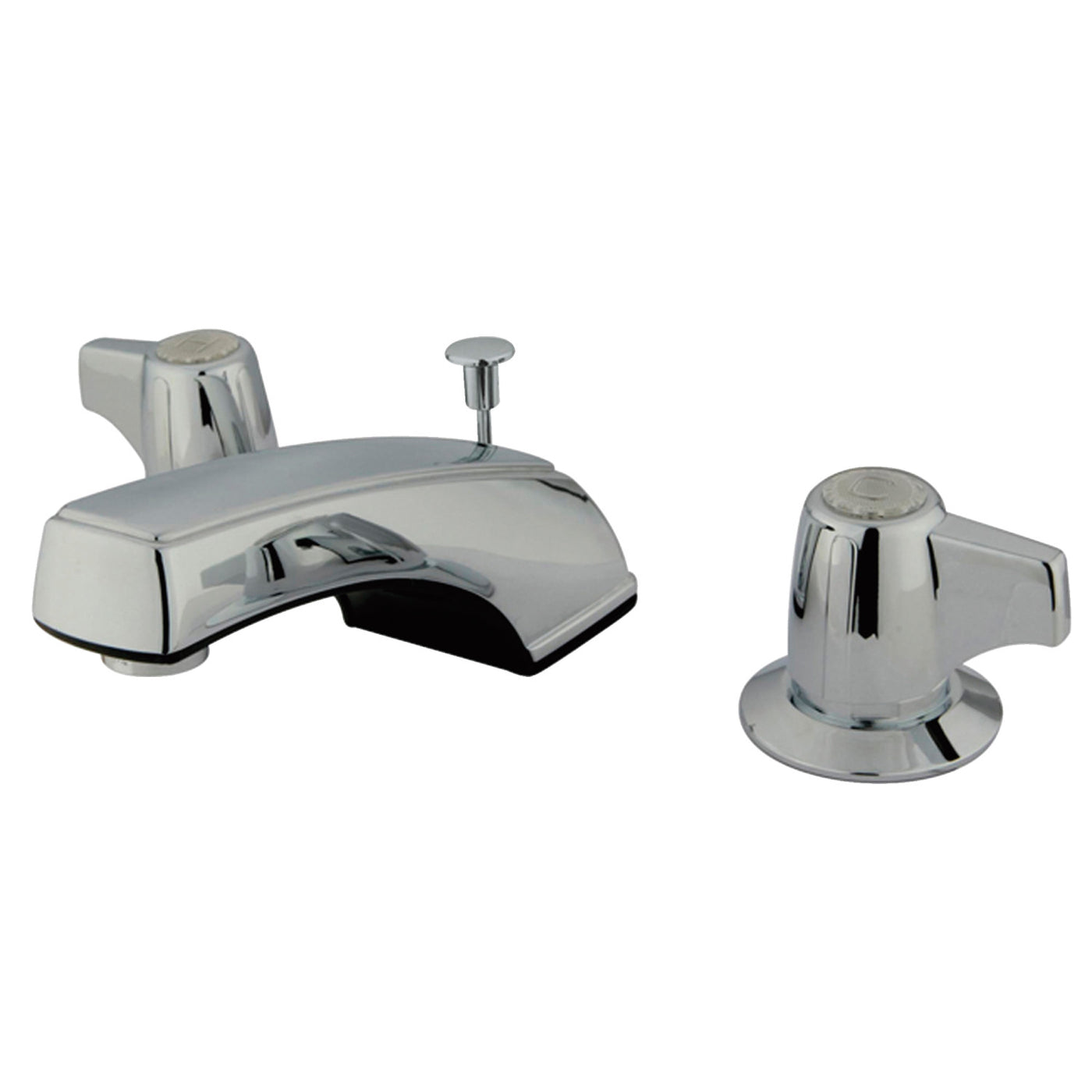 Elements of Design EB920 Widespread Bathroom Faucet with Plastic Pop-Up, Polished Chrome