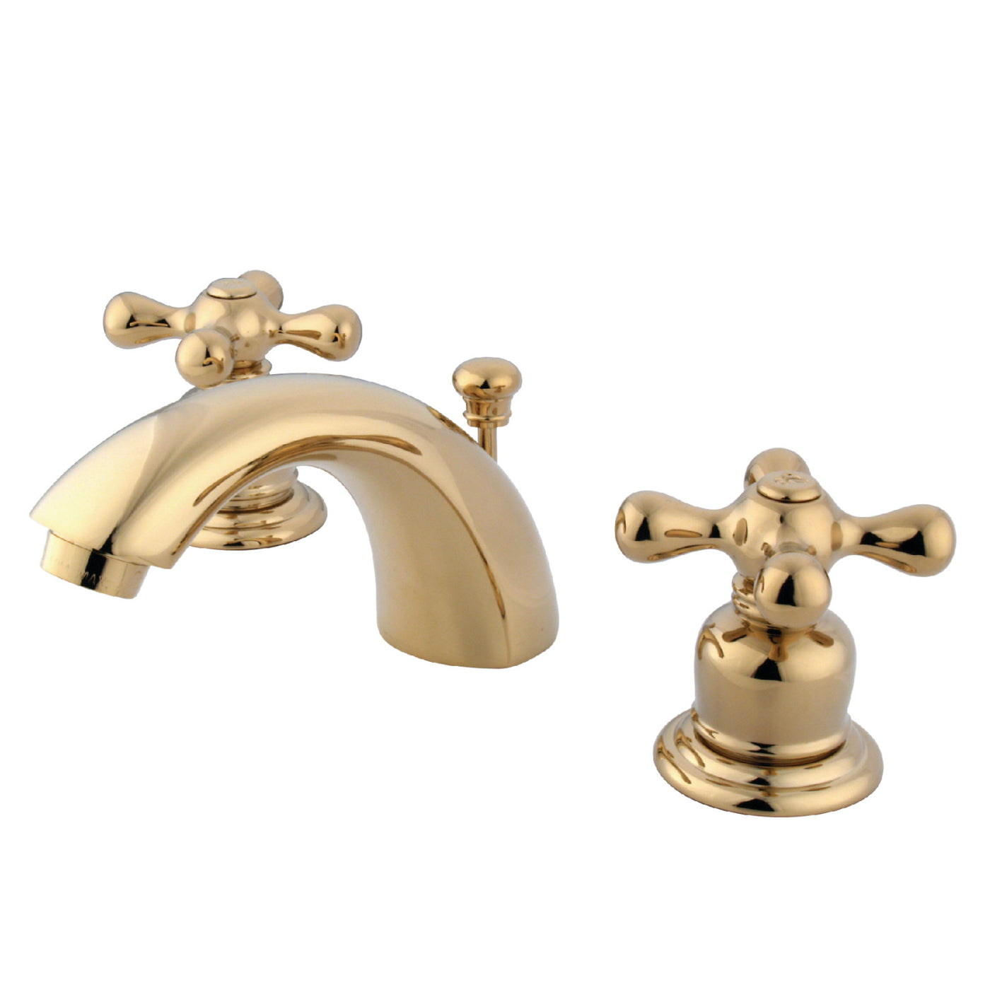 Elements of Design EB942AX Mini-Widespread Bathroom Faucet, Polished Brass