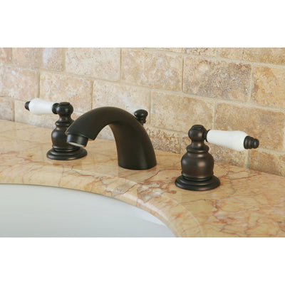 Elements of Design EB945B Mini-Widespread Bathroom Faucet with Retail Pop-Up, Oil Rubbed Bronze