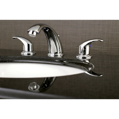 Elements of Design EB961LL Widespread Bathroom Faucet with Retail Pop-Up, Polished Chrome