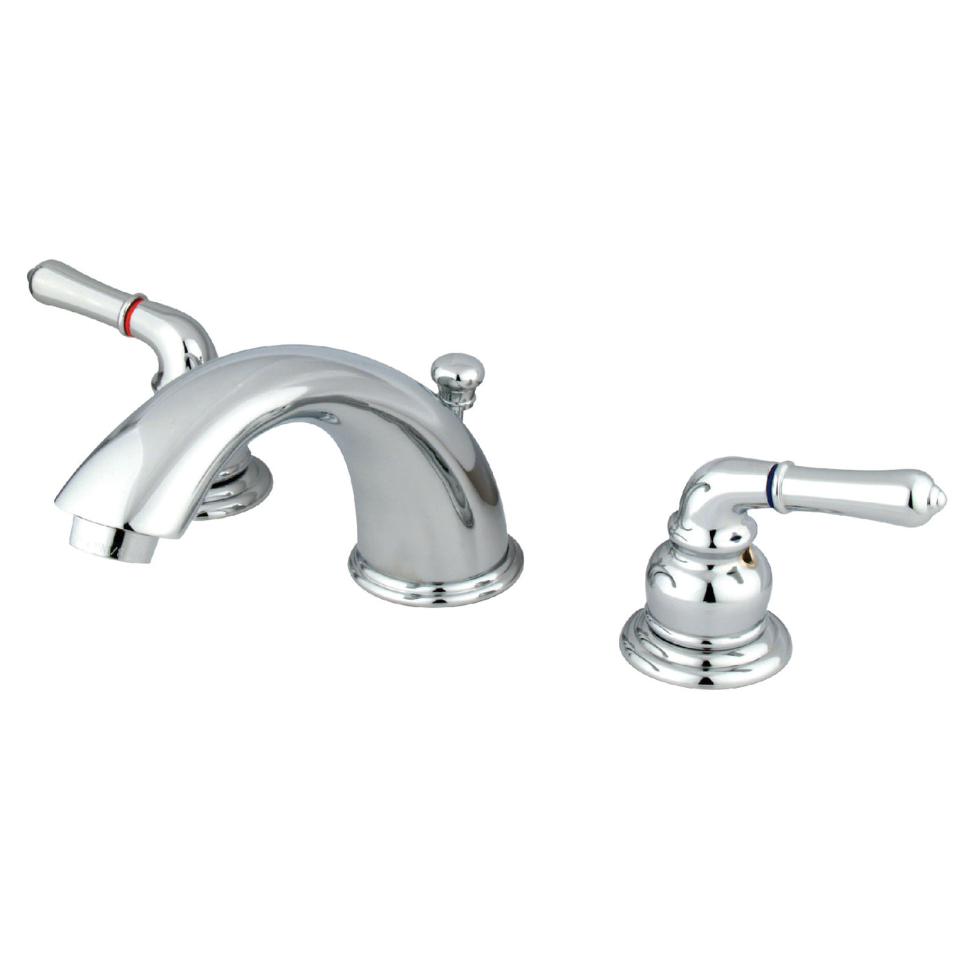 Elements of Design EB961 Widespread Bathroom Faucet with Retail Pop-Up, Polished Chrome